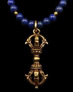 Lapis lazuli - Boeddhistische ketting - Dorje / Vajra -, Antiek en Kunst