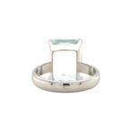 Witgouden ring met aquamarijn 14 krt, Sieraden, Tassen en Uiterlijk, Ophalen of Verzenden, Nieuw