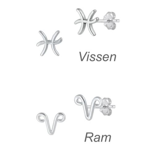 Zilveren mini sterrenbeeld oorstekers, Sieraden, Tassen en Uiterlijk, Oorbellen, Nieuw, Verzenden