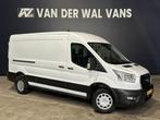 Ford Transit 2.0 TDCI 131pk L2H2 Euro6 Airco | Camera | Navi, Auto's, Ford, Gebruikt, Overige carrosserieën, Wit, Leder