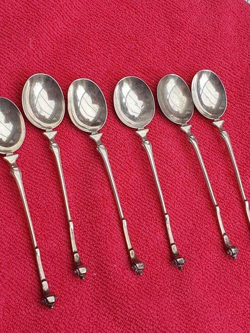 B.Veldkamp - Lepel (6) - .835 zilver - 6 zilveren theelepels, Antiek en Kunst, Antiek | Goud en Zilver