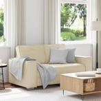 vidaXL Loveseat 120 cm kunstleer crèmekleurig, Huis en Inrichting, Banken | Bankstellen, Verzenden, Nieuw, Stof