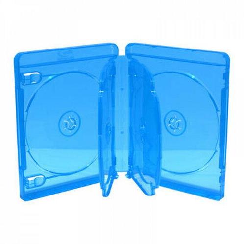 Blu-Ray doosjes 6 disc transparant blauw 3 stuks 22 mm, Computers en Software, Beschrijfbare discs, Nieuw, Verzenden