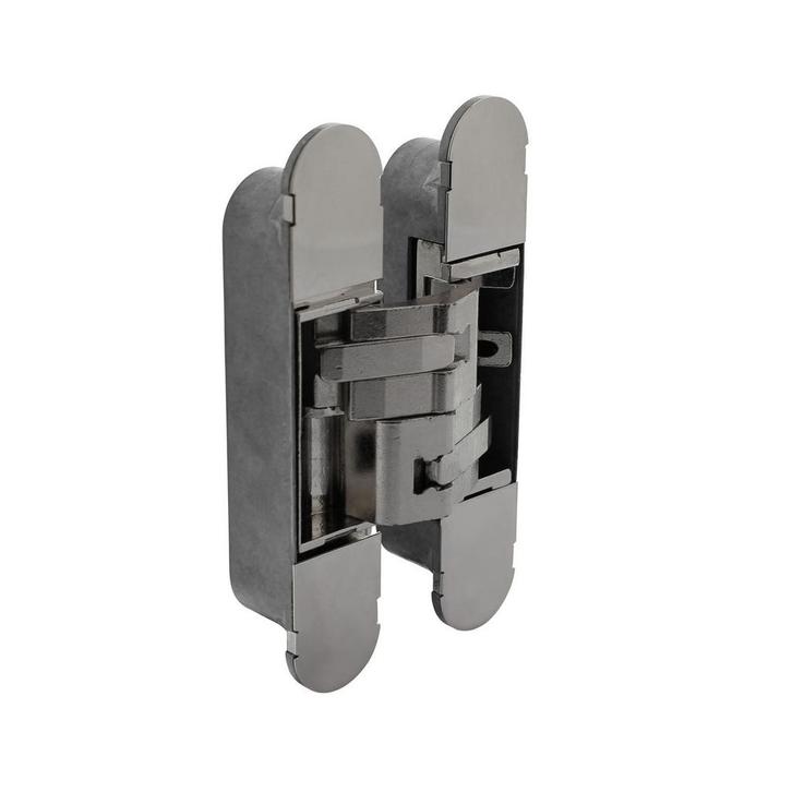Scharnier 160x32mm onzichtbaar nikkel 3D verstelbaar, Doe-het-zelf en Verbouw, Hang- en Sluitwerk, Scharnier, Nieuw, Overige materialen