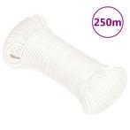 vidaXL Boottouw 3 mm 250 m polypropyleen volwit, Verzenden, Nieuw