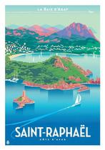 Monsieur Z - Affiche originale de tourisme La Baie dAgay