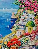 Alfredo Grimaldi (1950) - Rosa sul Mare di Positano