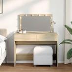 vidaXL Kaptafel met LED-verlichting 100x40x120 cm sonoma, Huis en Inrichting, Tafels | Kaptafels, Verzenden, Nieuw