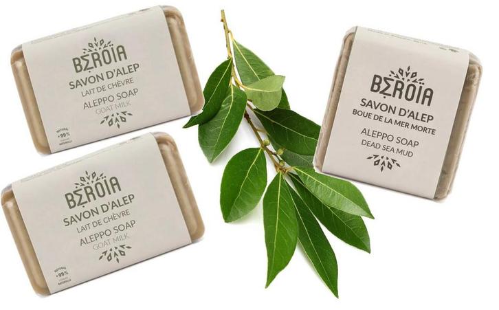 3 stuks COSMOS biologische Aleppo zepen met dode zee modder, Sieraden, Tassen en Uiterlijk, Uiterlijk | Gezichtsverzorging