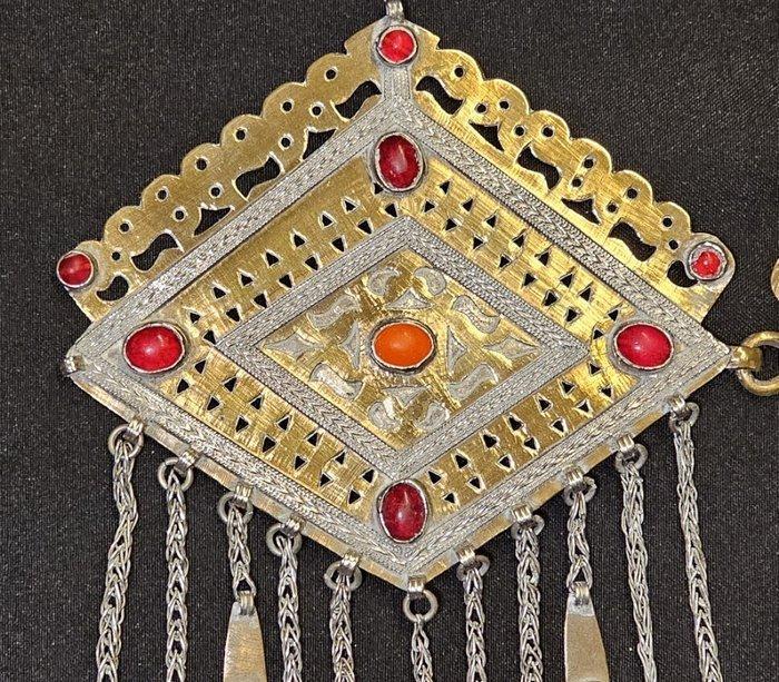 Tekke jas sluiting - totaalgewicht: 239 g - Zilver,, Antiek en Kunst, Kunst | Niet-Westerse kunst