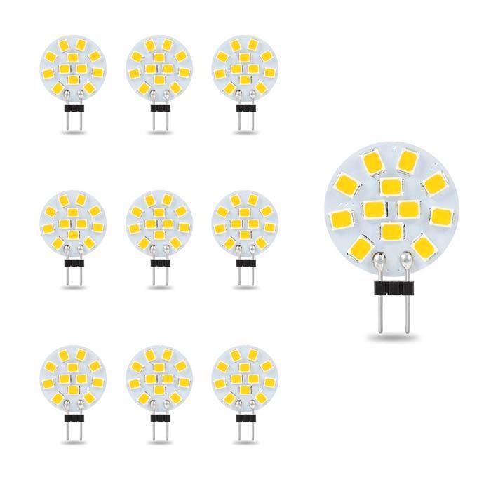 Set van 10 LED lampen G4-GU4 | 12 volt | 1.6 watt | 2700K wa, Huis en Inrichting, Lampen | Losse lampen, Overige typen, Nieuw