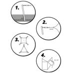 Schaduwdoek - zonnedoek - vierkant - 5x5 m - beige, Ophalen of Verzenden, Nieuw