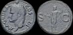 Died 12bc Roman Agrippa Ae As Neptune standing facing Brons, Verzenden