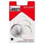 Bialetti Moka Filterplaatje + Ringen 3 en 4 kops, Afneembaar waterreservoir, Nieuw, Koffiebonen, Ophalen of Verzenden
