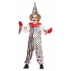 Horrorclown jongens kostuum met bloed - Zombie kleding, Ophalen of Verzenden, Nieuw