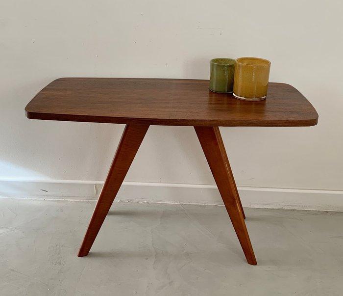 Salontafel - Teak - Vintage teak gefineerde tafel, Antiek en Kunst, Kunst | Designobjecten