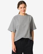HEMA Dames T-shirt Luca middengrijs, Kleding | Dames, Verzenden, Nieuw