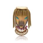 Andre Col, Paris - Broche Ruby Turquoise Pearl broche pin, Sieraden, Tassen en Uiterlijk, Antieke sieraden