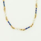 Halsketting - 18 karaat Geel goud - Emaille, Sieraden, Tassen en Uiterlijk, Kettingen, Nieuw
