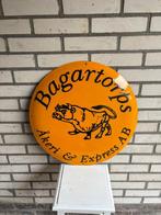 Emaille reclamebord - XL Rond emaille bord – Bagartorps, Antiek en Kunst