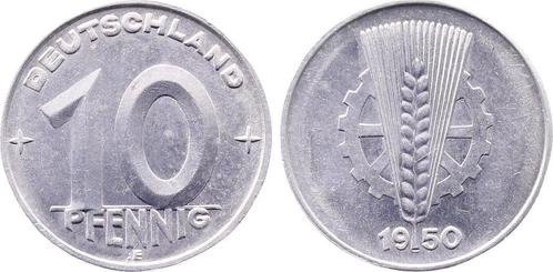 1950e Duitsland 10 Pfennig Ddr 1950 E bfr am Rand leicht..., Postzegels en Munten, Munten | Europa | Niet-Euromunten, Verzenden