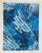 Seen (1961) - Multi Abstract Blue, Antiek en Kunst, Kunst | Schilderijen | Modern
