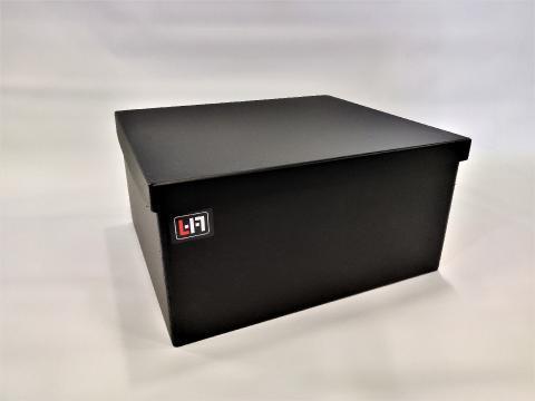 Kunststof PE accubak | Zwart met deksel | 2x 200/230Ah accu, Auto-onderdelen, Accu's en Toebehoren, Ophalen of Verzenden