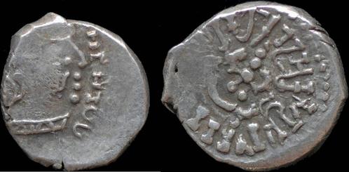 455-480ad India Gupta empire King Skandagupta Ar drachm z..., Postzegels en Munten, Munten | Europa | Niet-Euromunten, Verzenden