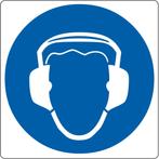 Vloerpictogram “gehoorbescherming verplicht”  -  Wit & Blauw, Verzenden