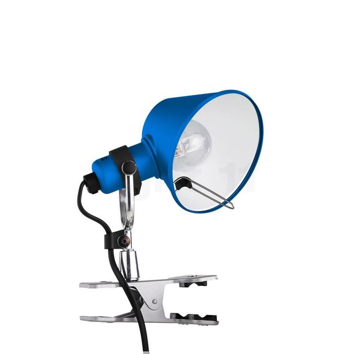 Artemide Tolomeo Micro Pinza, blauw (Klemlampen), Huis en Inrichting, Lampen | Overige, Nieuw, Verzenden