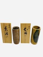 Bloempot (2) - Keramiek - Japanse keramische vazen, Antiek en Kunst