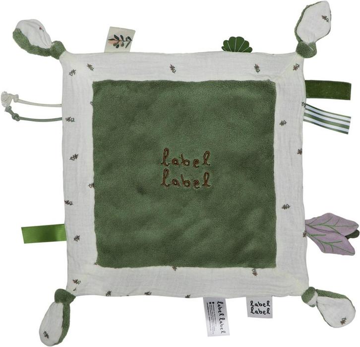 Label Label Olijf Donkergroen Knuffeldoekje LLPL-02683, Kinderen en Baby's, Speelgoed | Knuffels en Pluche, Nieuw, Verzenden