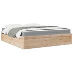 vidaXL Bed met matras massief grenenhout 180x200 cm, Huis en Inrichting, Slaapkamer | Bedden, Eenpersoons, Bruin, Verzenden, Nieuw