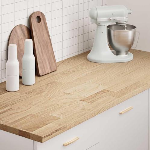 vidaXL Keuken werkblad rechthoekig 140x63,5x2,7 cm massief, Huis en Inrichting, Tafels | Eettafels, Nieuw, Verzenden