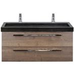 Seville Badmeubelset 120 cm - 2 Laden Tabacco - Wastafel, Ophalen of Verzenden, Nieuw