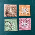 Württemberg 1857 - 1, 3, 6 en 9 Kreuzer tweede emissie -, Postzegels en Munten, Postzegels | Europa | Duitsland, Gestempeld