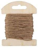Jute koord op houten kaart Zand 1,5 mm 10 meter, Hobby en Vrije tijd, Knutselen, Ophalen of Verzenden, Nieuw