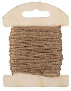 Jute koord op houten kaart Zand 1,5 mm 10 meter, Hobby en Vrije tijd, Knutselen, Nieuw, Ophalen of Verzenden