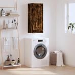 vidaXL Wandkast 34,5x34x90 cm bewerkt hout gerookt, Minder dan 50 cm, Verzenden, Nieuw, Minder dan 100 cm