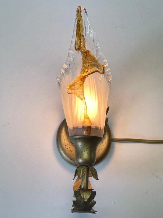 Nodeissea Italy - Wandlamp - Glas, Metaal - Murano Wandlamp, Antiek en Kunst, Curiosa en Brocante