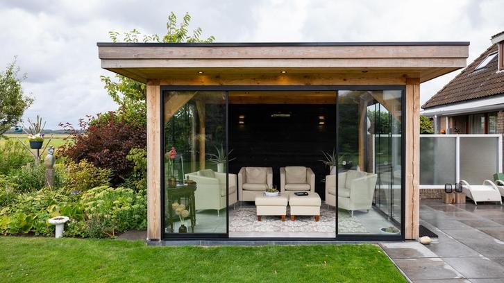 Douglas plat dak carport 400x300cm Midden Groningen, Tuin en Terras, Overkappingen, Ophalen of Verzenden