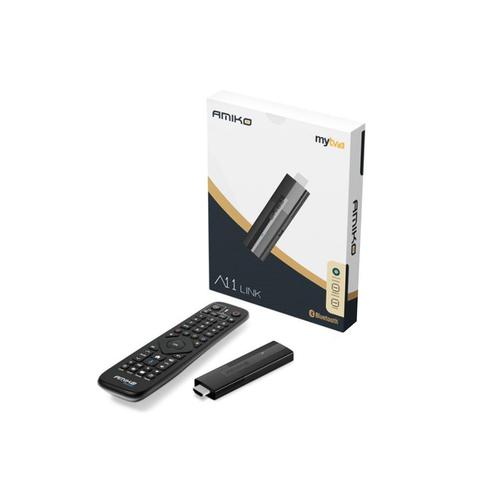 Amiko A11 Link 4K TV Stick –tv dongle met mytv3, Audio, Tv en Foto, Mediaspelers, Nieuw, Minder dan 500 GB, HDMI, USB 2.0, Optische audio