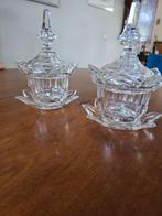 Gemberpot (2) - Kristal - Gembercoupes kristal anti, Antiek en Kunst, Antiek | Glas en Kristal