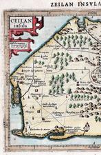 Azië - Sri Lanka; J. Hondius / Mercator - Ceilan Insula -, Boeken, Atlassen en Landkaarten, Nieuw
