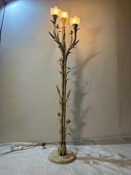 Staande lamp - Messing - Vloerlamp met Messing, Antiek en Kunst, Curiosa en Brocante