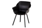 Hartman Sophie Element dining armstoel - Carbon Black - Alu, Verzenden, Nieuw, Overige materialen
