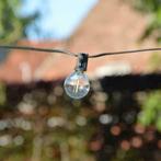 Solar prikkabel Chain met 10 warm witte led filament lampen