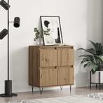 vidaXL Dressoir Bruin 60 x 35 x 70 cm Bewerkt hout, Verzenden, Nieuw, Overige houtsoorten, Minder dan 50 cm