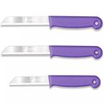Solingen 3 delige keukenmessen set met 2 schilmessen en 1..., Ophalen of Verzenden, Nieuw, Kunststof, Bestekset
