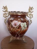 Jardinière - Cache-pot monté en bronze - Verguld brons -